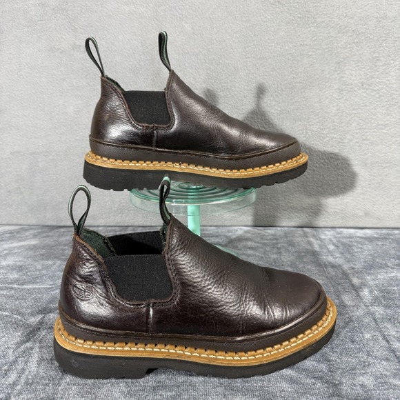 Georgia Boot GR362 Giant Romeo Boots Womens Size 6.5 Brown Leather Chelsea Work - Picture 2 of 9